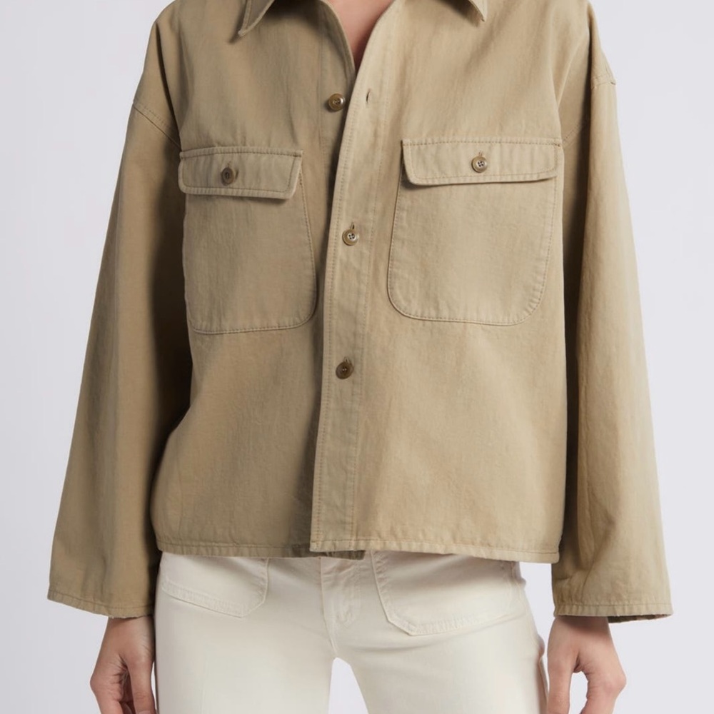 THE GREAT. Women's Utility Jacket in Tan